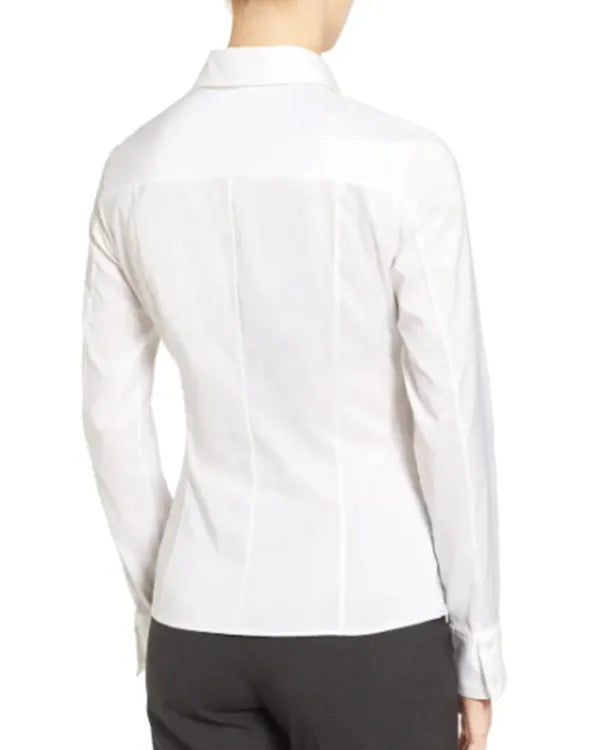 The Equalizer season 2 Melody Bayani White Button Down Shirt