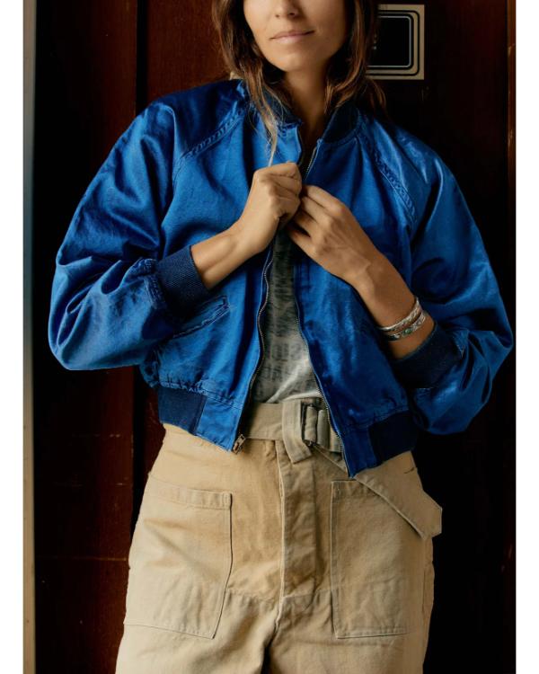 The Four Seasons S02 Kerri Kenney Blue Satin Jacket WorthVee