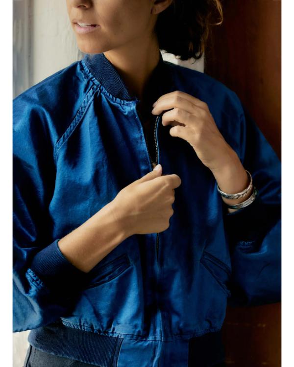The Four Seasons S02 Kerri Kenney Blue Satin Jacket WorthVee