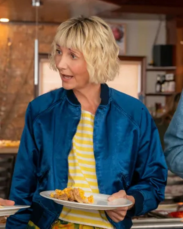 The Four Seasons S02 Kerri Kenney Blue Satin Jacket WorthVee