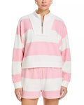 The Four Seasons S02 Tina Fey Striped Half Zip Sweatshirt WorthVee