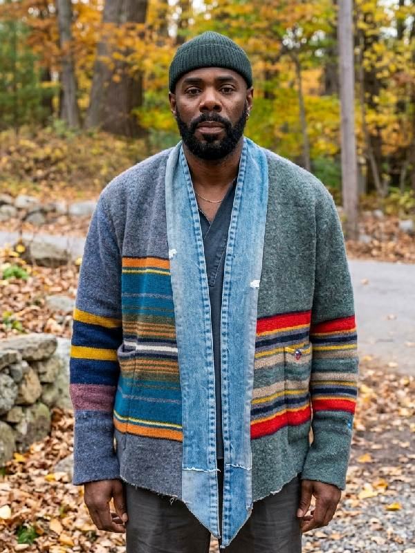 The Four Seasons S2 Coleman Domingo Stripe Kimono Jacket WorthVee