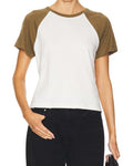 The Four Seasons Tina Fey Olive Green Raglan Sleeve T-Shirt WorthVee