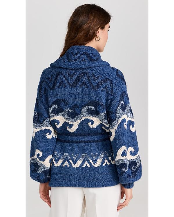 The Girlfriend S01 Robin Wright Blue Knit Cardigan USA Jackets