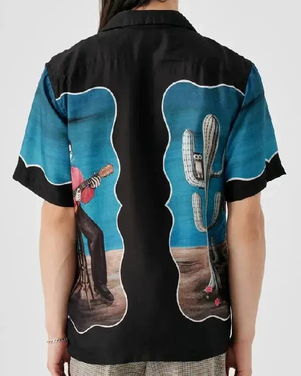 The Great British Bake Off Noel Fielding Haunted By An Owl Long Sleeve Shirt WorthVee