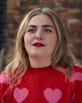The Great Pottery Throwdown S09 Pink Hearts Sweater