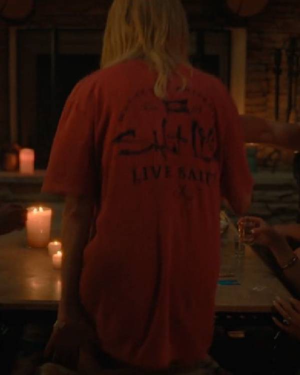 The Hunting Wives Brittany Snow Pink T-Shirt Clanton Jacket
