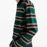 The Kelly Clarkson Show 2025 Jimmy Fallon Striped Long Sleeve Polo Shirt
