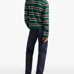 The Kelly Clarkson Show 2025 Jimmy Fallon Striped Long Sleeve Polo Shirt