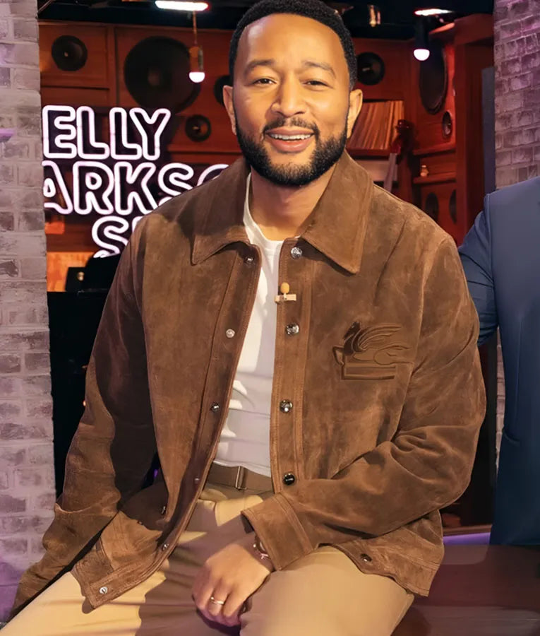 The Kelly Clarkson Show John Legend Suede Jacket