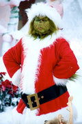 The Mean One Grinch Christmas Costume Coat With Free Cap Clanton Jacket