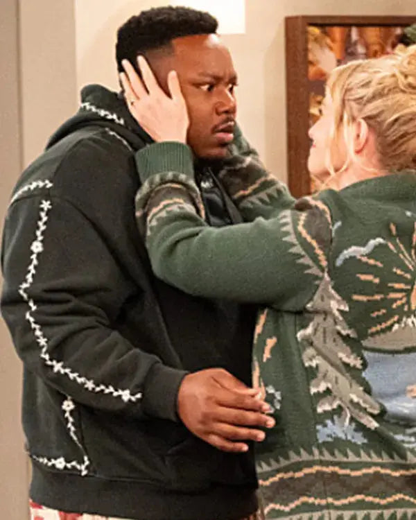 The Neighborhood S08 Marcel Spears Floral Trim Hoodie WorthVee