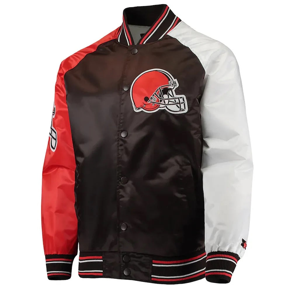 The Reliever Cleveland Browns Satin Jacket WorthVee