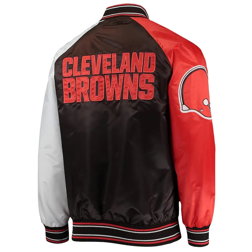 Starter Cleveland Browns Heavyweight Satin Jacket WorthVee