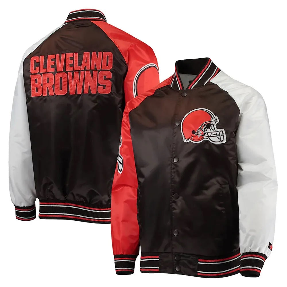 The Reliever Cleveland Browns Satin Jacket WorthVee