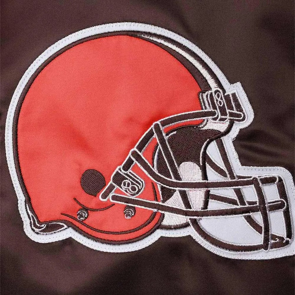 The Reliever Cleveland Browns Satin Jacket WorthVee
