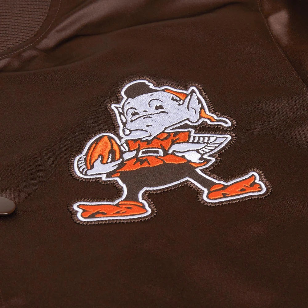 Starter Cleveland Browns Heavyweight Satin Jacket WorthVee