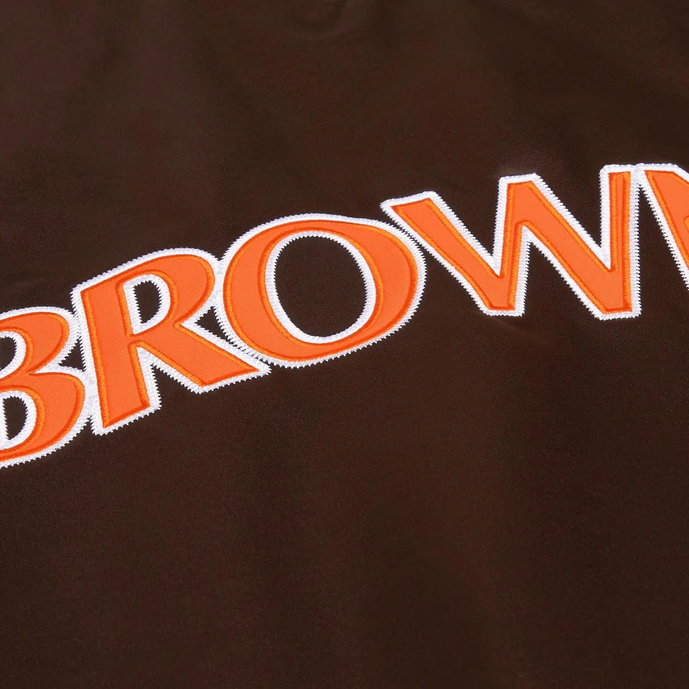 Starter Cleveland Browns Heavyweight Satin Jacket WorthVee