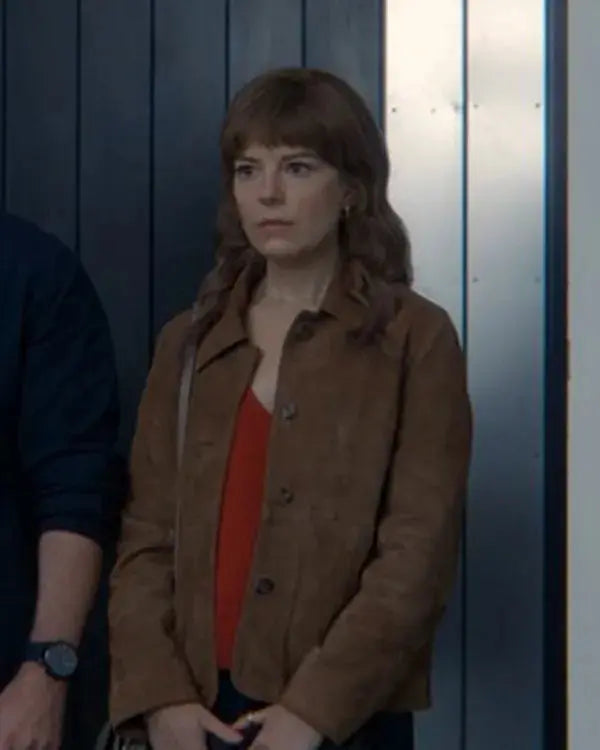 The Revenge Club S01 Emily Hunter Brown Suede Jacket WorthVee