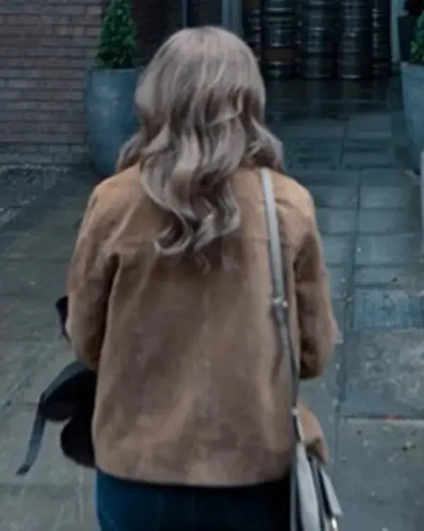 The Revenge Club S01 Emily Hunter Brown Suede Jacket WorthVee
