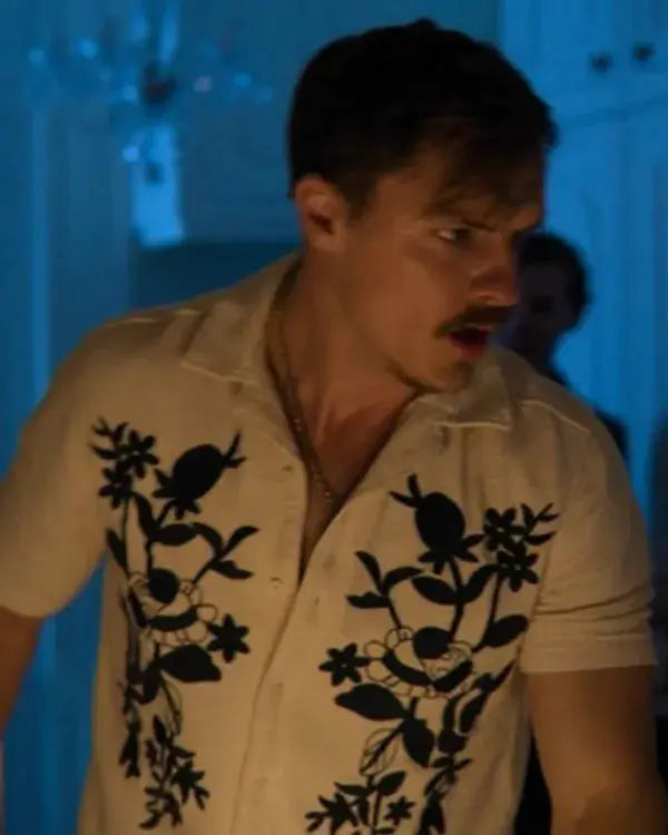 The Revenge Club S01 Eoin Duffy White Floral Shirt WorthVee