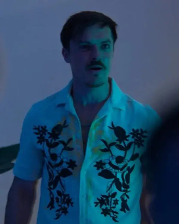 The Revenge Club S01 Eoin Duffy White Floral Shirt WorthVee