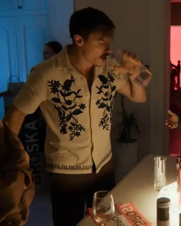 The Revenge Club S01 Eoin Duffy White Floral Shirt WorthVee