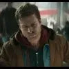 The Running Man Glen Powell Brown Jacket