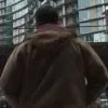 The Running Man Glen Powell Brown Jacket