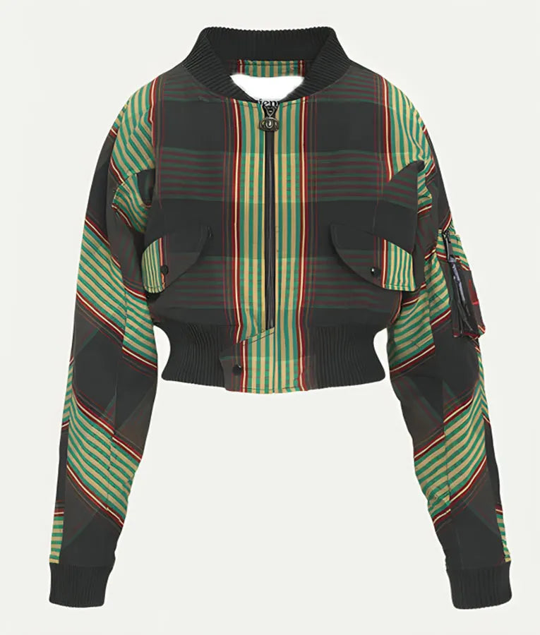 The Sex Lives of College Girls S03 Renee Rapp Green Plaid Jacket