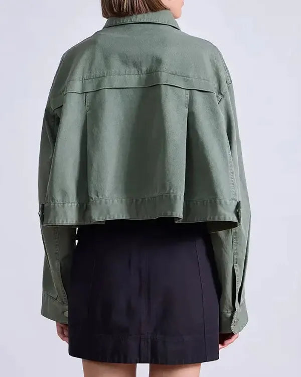 The Social 2025 Andrea Bain Cropped Cargo Jacket
