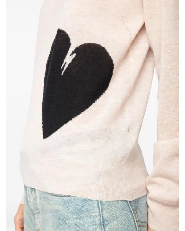 The Today Show 2025 Dr. Natalie Azar Black Heart Sweater