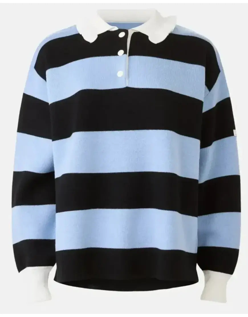 The Today Show 2025 Jenna Bush Hager Stripe Rugby Shirt WorthVee