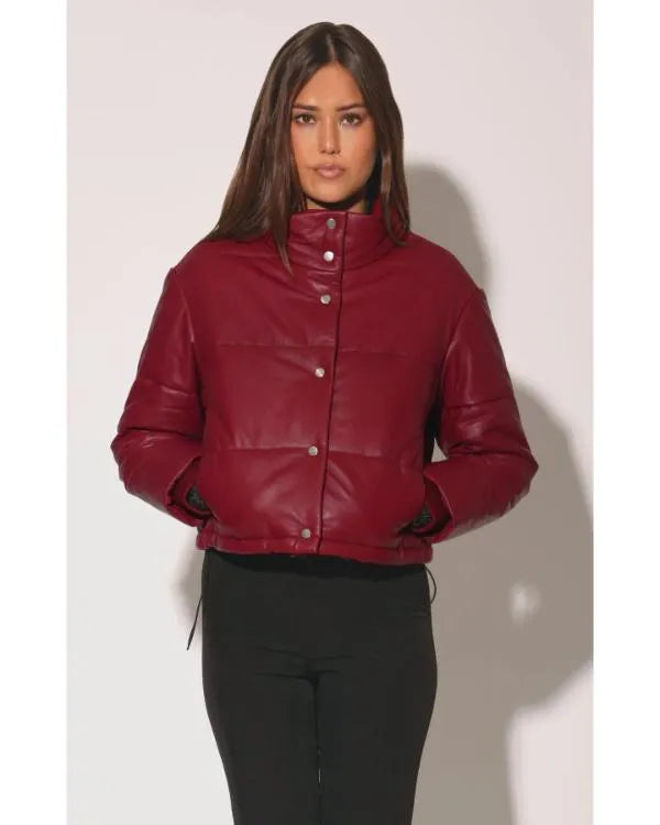 The Today Show 2025 Vicky Nguyen Maroon Leather Jacket
