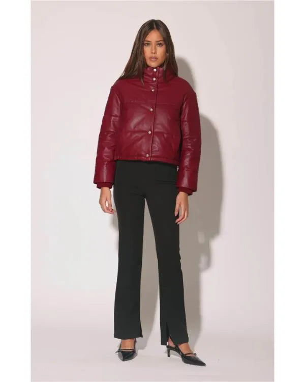The Today Show 2025 Vicky Nguyen Maroon Leather Jacket