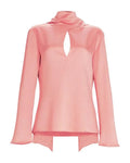 The Today Show 2026 Ashley Graham Pink Keyhole Blouse