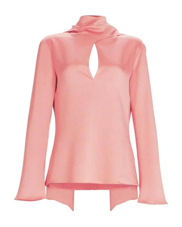 The Today Show 2026 Ashley Graham Pink Keyhole Blouse