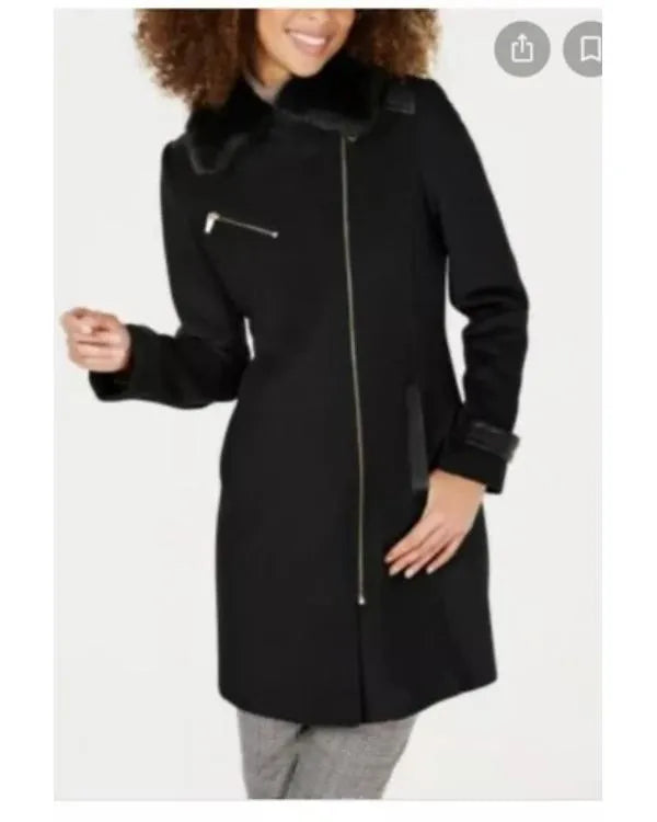 The Today Show 2026 Dylan Dreyer Black Fur Collar Coat