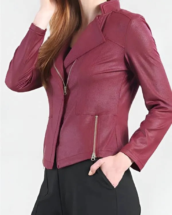 The Today Show 2026 Hoda Kotb Red Leather Jacket