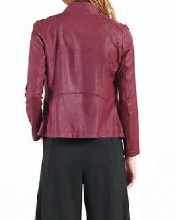 The Today Show 2026 Hoda Kotb Red Leather Jacket