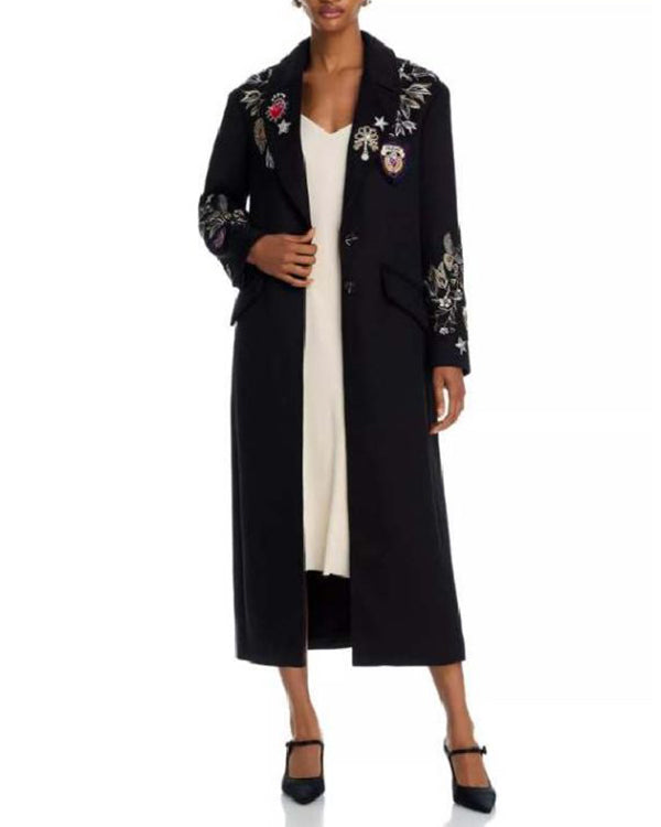 The Today Show 2026 Jenna Bush Hager Floral Embroidered Long Coat WorthVee