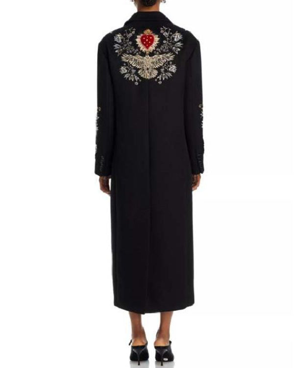 The Today Show 2026 Jenna Bush Hager Floral Embroidered Long Coat WorthVee