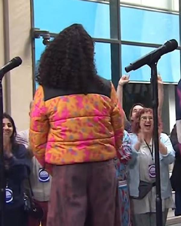 The Today Show Christiani Pitts Flower Puffer Jacket WorthVee