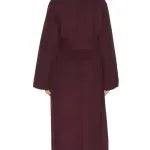The Today Show Jenna Bush Hager Burgundy Wrap Coat