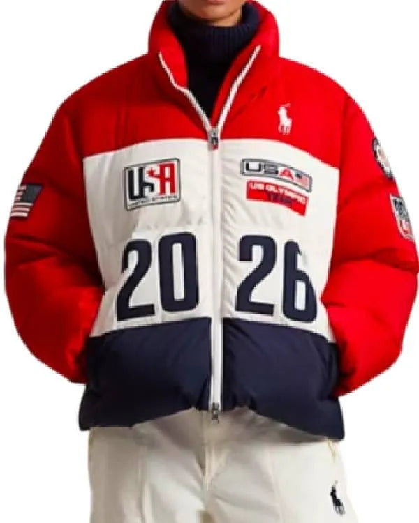 The Today Show Jenna Bush Hager Team USA Puffer Jacket