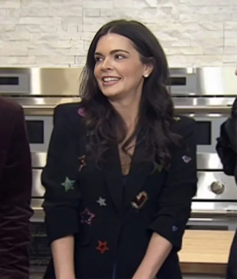 The Today Show Katie Lee Biegel Black Embellished Blazer