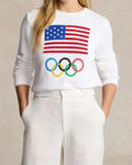 The Today Show Martha Stewart American Flag Olympics Sweater