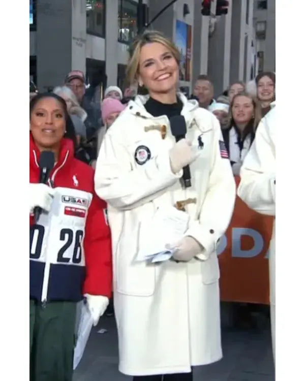The Today Show Savannah Guthrie Team USA Toggle Coat WorthVee