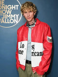 The Tonight Show 2025 MGK Lost Americana Leather Jacket WorthVee