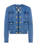 The View 2025 Joy Behar Collarless Denim Jacket Clanton Jacket